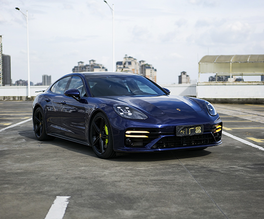 保时捷龙胆蓝Panamera971升级改装Turbo s套件